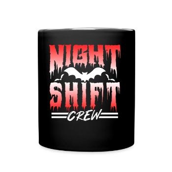 Équipe Collègue de nuit Travail de nuit - Mug uni - noir - Devant