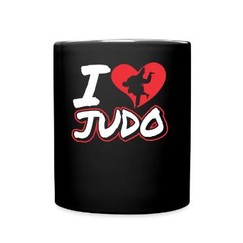 Ich Liebe Judo Kampfsport Hobby Kampfkunst Judoka - Tasse einfarbig - Schwarz - Vorne