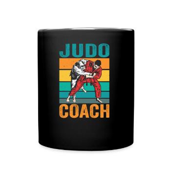 Judo Trainer Hobby Kampfsport Judoka Kampfkunst - Tasse einfarbig - Schwarz - Vorne