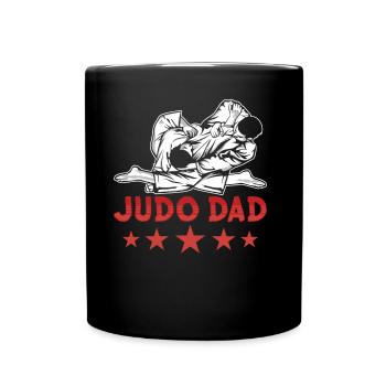 Judo Vater Hobby Kampfsport Kampfkunst Judoka - Tasse einfarbig - Schwarz - Vorne