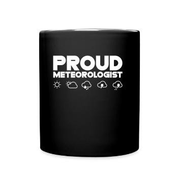 Fier météorologue Météorologie Météorologie - Mug uni - noir - Devant