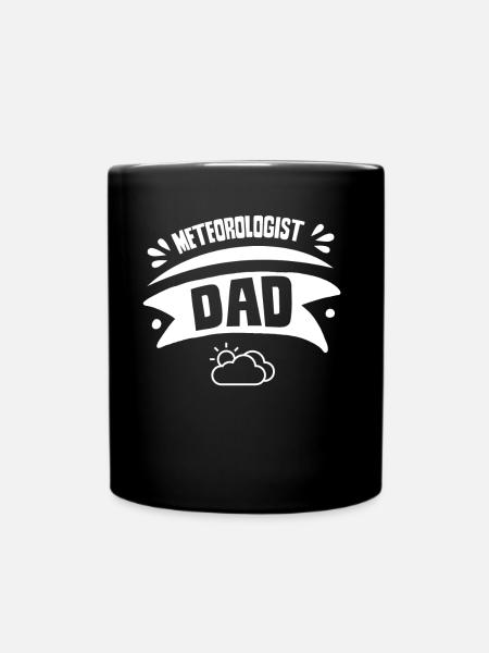Meteorologe Papa Meteorologie Wettervorhersage - Tasse einfarbig - Schwarz