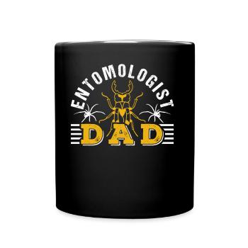 Entomologe Papa Team Entomologie Insekten Beruf - Tasse einfarbig - Schwarz - Vorne