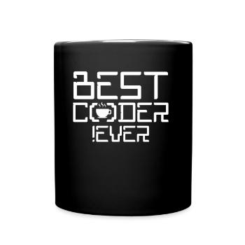 Bester Programmierer Überhaupt Code Coding Coder - Tasse einfarbig - Schwarz - Vorne