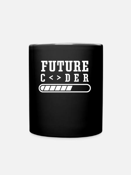 Zukünftiger Coder Programmierer Coding Code - Tasse einfarbig - Schwarz