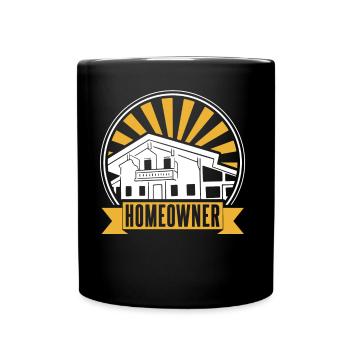 Homeowner Homeowner Homeowner Host - Full Colour Mug - black - Front