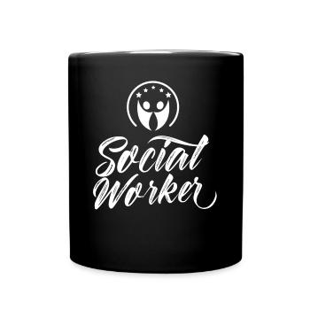 Social Workers Social Work Social Work Occupation - Full Colour Mug - black - Front