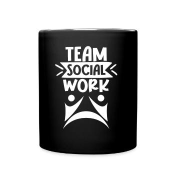 Team Social Work Social Workers Social Work - Full Colour Mug - black - Front