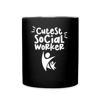 Sweetest Social Worker Social Worker Training - Full Colour Mug - black - Front