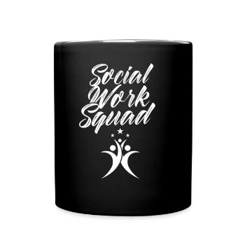 Team Social Work Social Work Social Workers - Full Colour Mug - black - Front