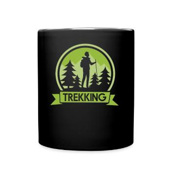 Amateurs de trekking Randonnée Randonnées Randonneurs - Mug uni - noir - Devant