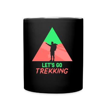 Allons à l’amateur de trekking Randonneur Randonnée - Mug uni - noir - Devant
