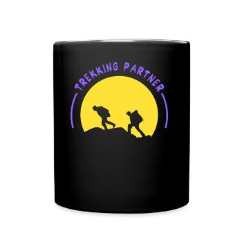 Trekking Partenaire Randonnée Randonneurs Randonnée - Mug uni - noir - Devant