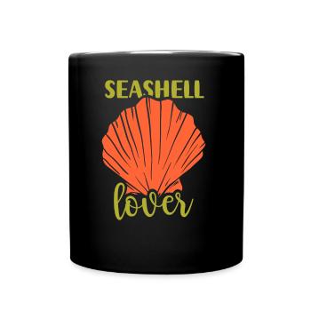 Shell Lovers Collect Shell Collector Shells - Full Colour Mug - black - Front