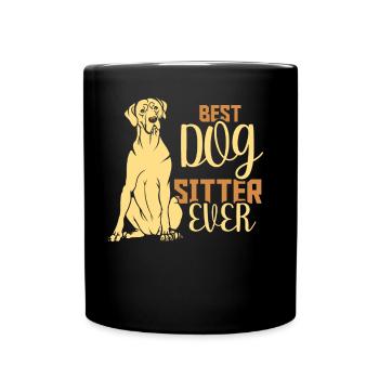Meilleur Dog Sitter Ever Dog Dog Sitting - Mug uni - noir - Devant