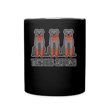 Dog Sitting Dog Sitting Dog Sitter - Mug uni - noir - Devant