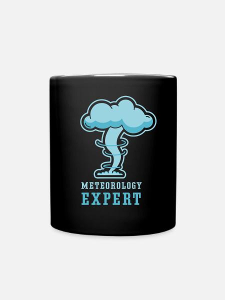 Meteorologie Experte Wettervorhersage Meteorologe - Tasse einfarbig - Schwarz