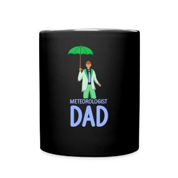 Meteorologist Papa Weather Forecast Meteorology - Full Colour Mug - black - Front