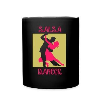 Salsa Dancer Dancing Hobby Dance Dancer - Full Colour Mug - black - Front