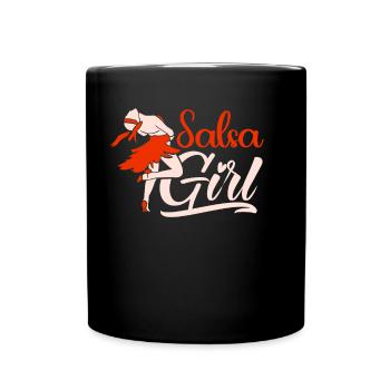 Salsa Girls Dancing Dancer Dance Hobby - Full Colour Mug - black - Front
