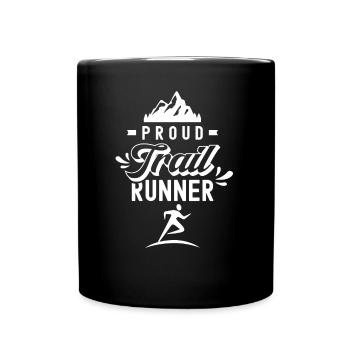 Fier Trail Runner Running Course Trail Run - Mug uni - noir - Devant