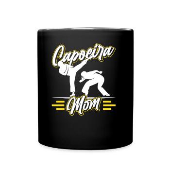 Capoeira Mutter Brasilianisch Kampfsport Hobby - Tasse einfarbig - Schwarz - Vorne