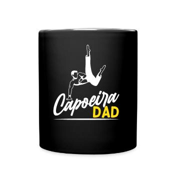 Capoeira Vater Kampfsport Brasilianisch Hobby - Tasse einfarbig - Schwarz - Vorne