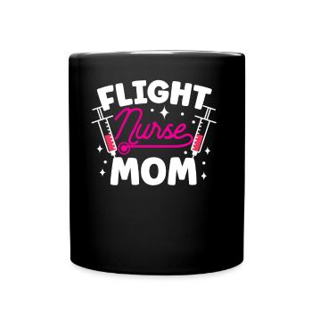 Flight Nurse Mama Flight Doctor Flight Nurse - Full Colour Mug - black - Front