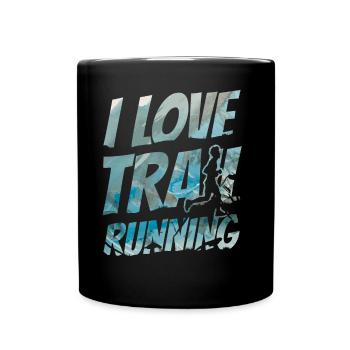J’adore le trail running coureur de trail - Mug uni - noir - Devant