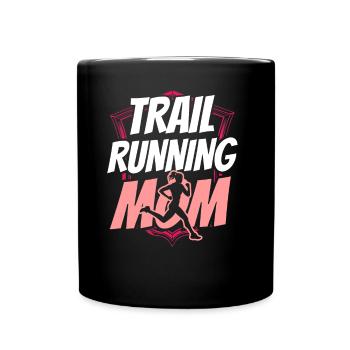 Trail Running Mama Runner Course de trail Running - Mug uni - noir - Devant