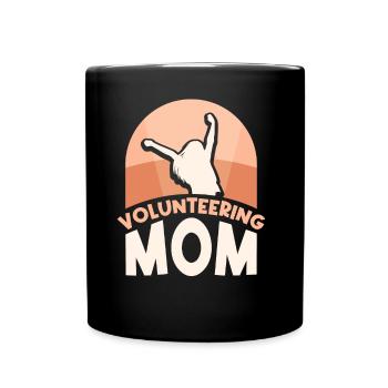 Ehrenamtliche Mutter Freiwillig Freiwilliger Beruf - Tasse einfarbig - Schwarz - Vorne