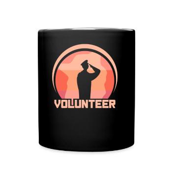 Voluntary Volunteer VolunteerIng - Full Colour Mug - black - Front