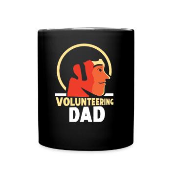 Volunteer Father Profession Voluntary Volunteer - Full Colour Mug - black - Front