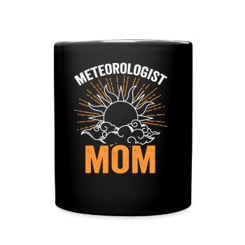 Meteorologist Mama Profession Meteorologist Meteorology - Full Colour Mug - black - Front