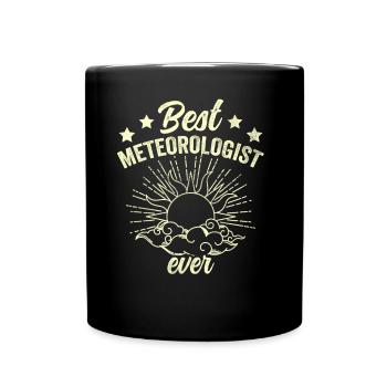 Bester Meteorologe Überhaupt Beruf Meteorologie - Tasse einfarbig - Schwarz - Vorne