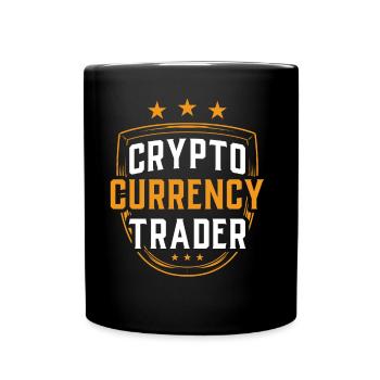 Kryptowährungs Händler Krypto Crypto Trader - Tasse einfarbig - Schwarz - Vorne