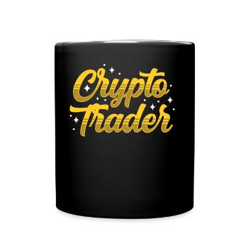 Krypto Händler Trader Trading Crypto Traden - Tasse einfarbig - Schwarz - Vorne