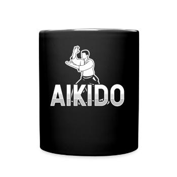 Aikido Martial Arts Martial Arts Lovers Fighter - Full Colour Mug - black - Front