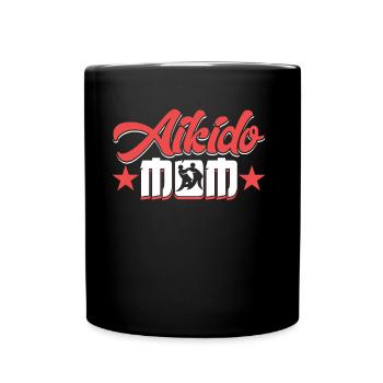 Aikido Mother Martial Arts Martial Arts Fighter - Full Colour Mug - black - Front