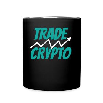 Krypto Handeln Traden Crypto Trader Trading - Tasse einfarbig - Schwarz - Vorne