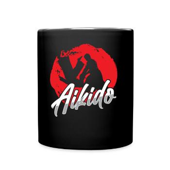 Amoureux de l’Aïkido Arts Martiaux Combattant d’Arts Martiaux - Mug uni - noir - Devant