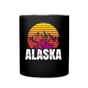 Hikes in Alaska Hikers Hiking Hiking - Full Colour Mug - black - Front