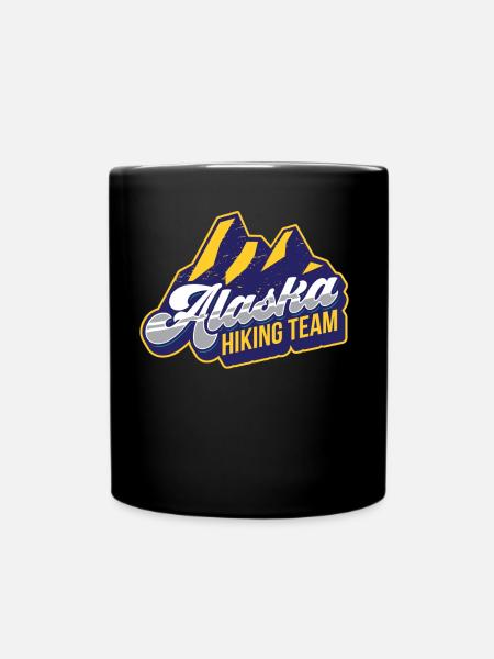 Alaska Wanderteam Wanderer Wandern Wanderung - Tasse einfarbig - Schwarz