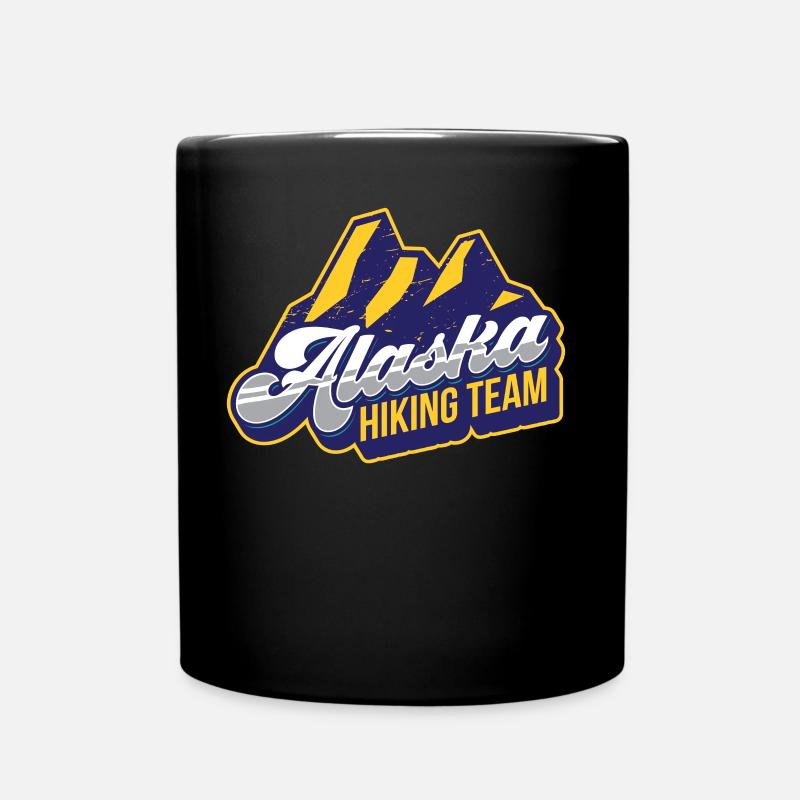 Alaska Wanderteam Wanderer Wandern Wanderung - Tasse einfarbig - Schwarz