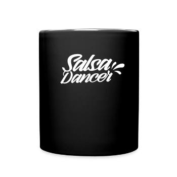 Salsa Tänzer Tanz Tanzen Hobby - Tasse einfarbig - Schwarz - Vorne