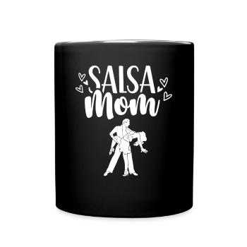 Salsa Mama Dancing Dancer Dance Hobby - Full Colour Mug - black - Front