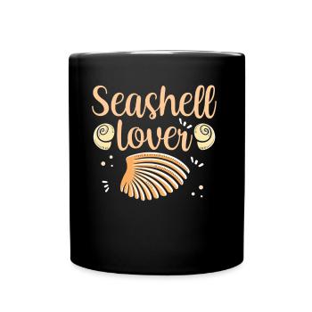 Shell Lovers Collect Shells Shell Collectors - Full Colour Mug - black - Front