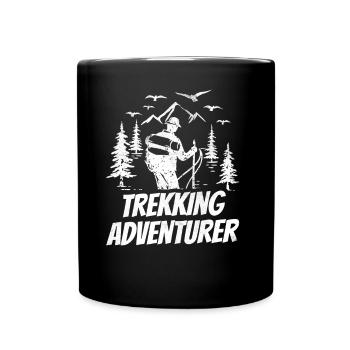 Trekking Aventurier Randonneur Randonnée Randonnée - Mug uni - noir - Devant