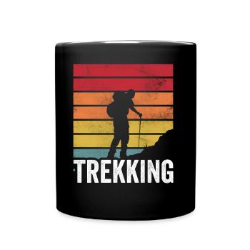 Trekking Hike Lovers Hikers Hiking - Full Colour Mug - black - Front