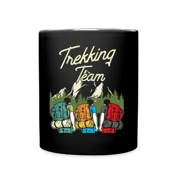 Trekking Équipe Randonneurs Randonnée Randonnée - Mug uni - noir - Devant